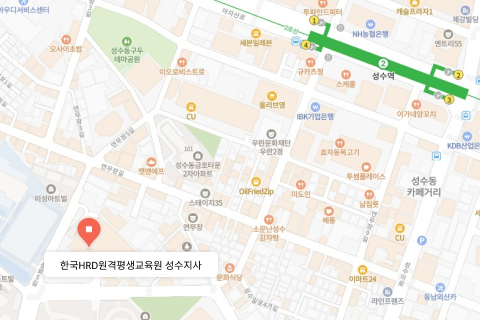 한국HRD원격평생교육원 지사 지도